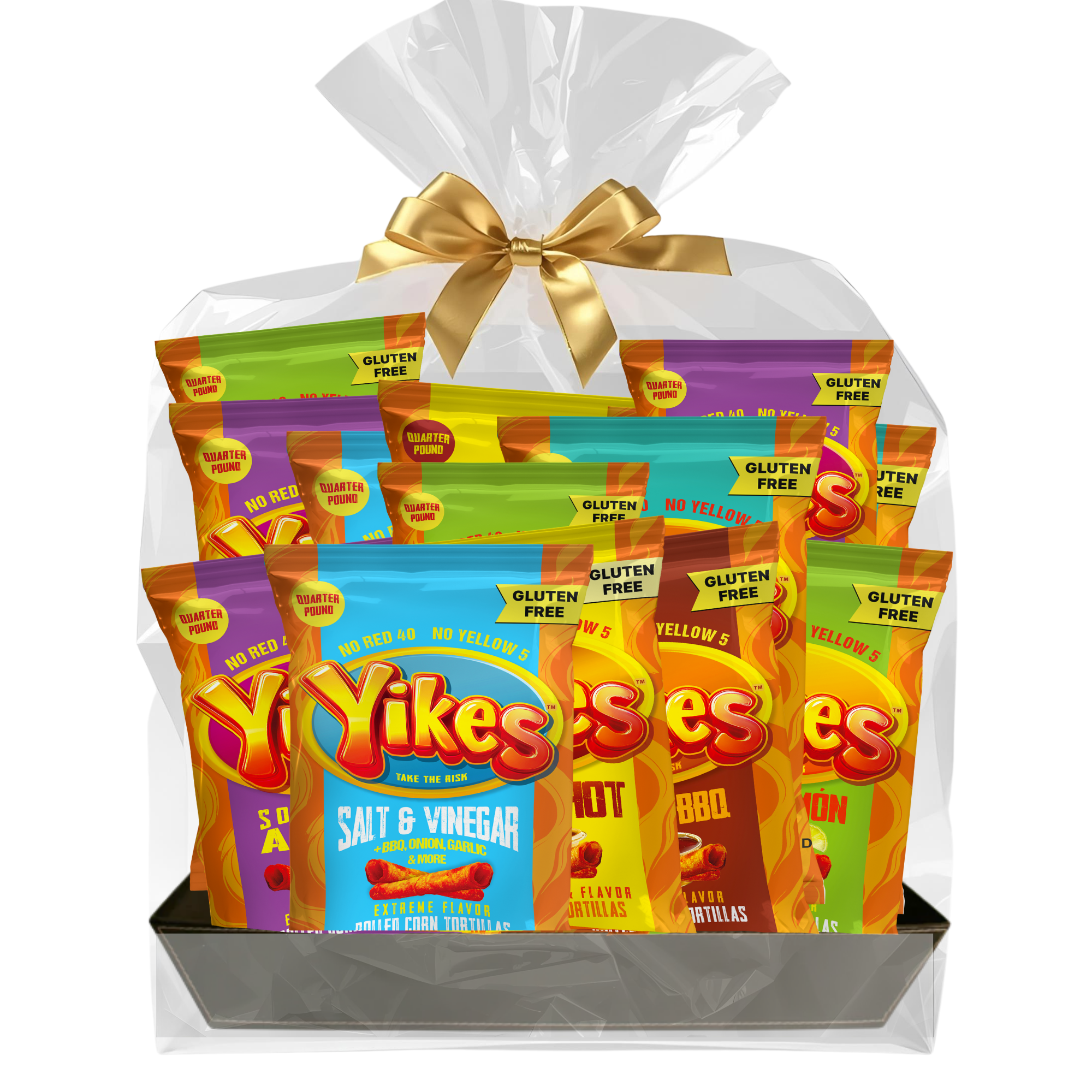 Yikes Holiday Gift Box – Spicy Snack Variety Pack, 12 Bags of Bold Flavor Chips
