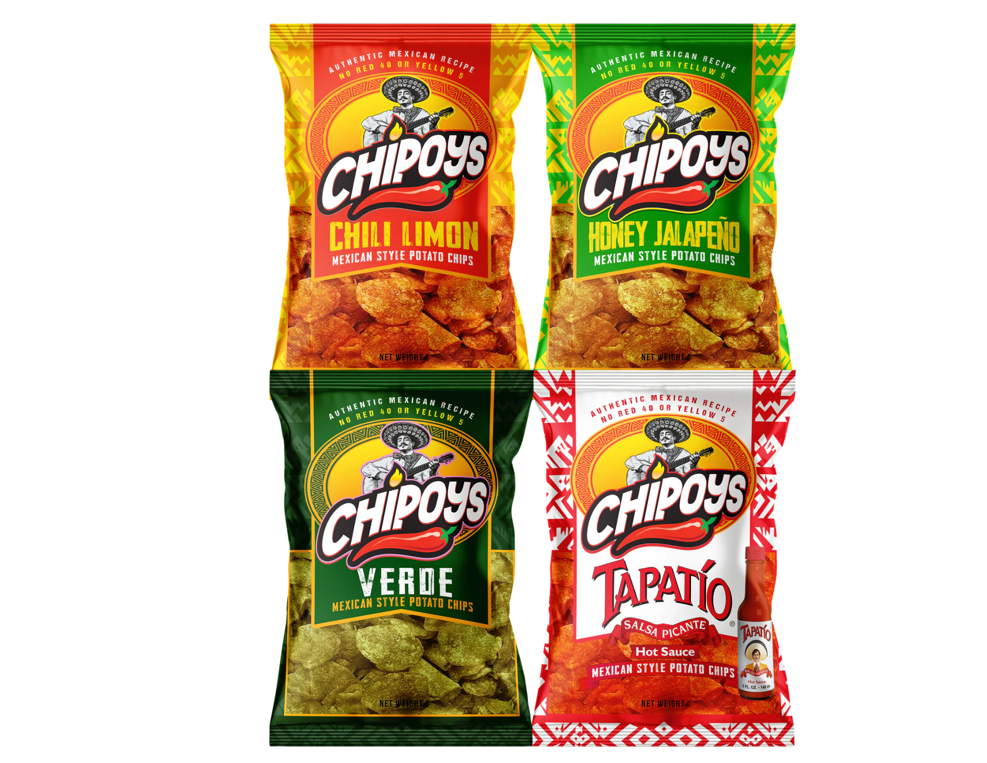 Chipoys Variety Flavor Pack, 2.5oz (4-Pack)