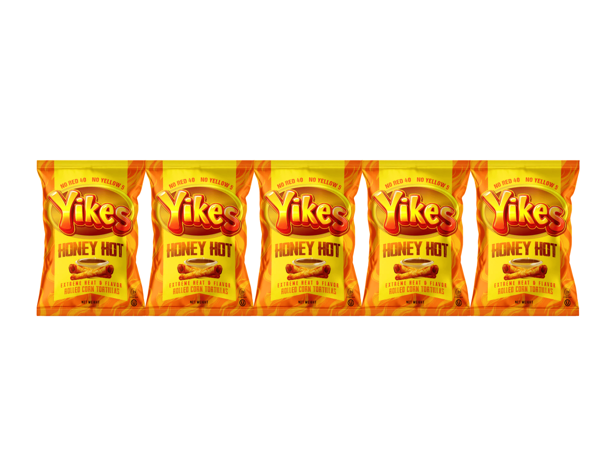 Yikes Honey Hot Chips – Honey Heat Snack, 4oz (5-Pack)