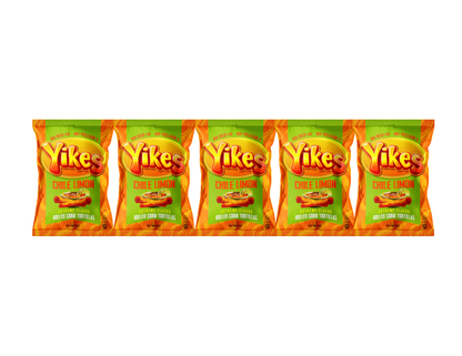 Yikes Chile Limón Chips – Spicy Chili Lime Snack, 4oz (5-Pack)