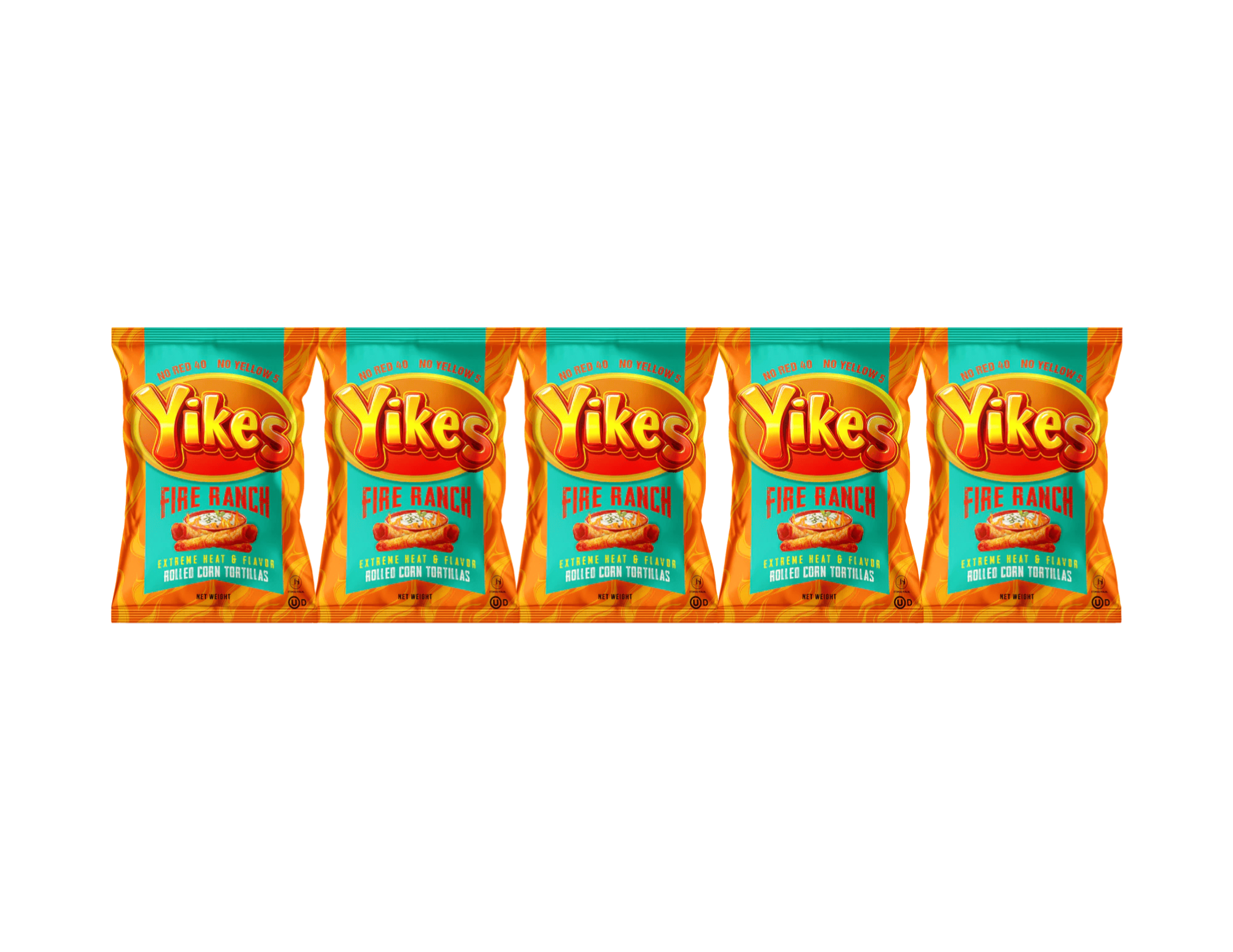 Yikes Fire Ranch – Spicy Ranch Snack, 4oz. (5-Pack)