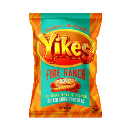 Yikes Fire Ranch – Spicy Ranch Snack, 4oz Bags (Case of 10)