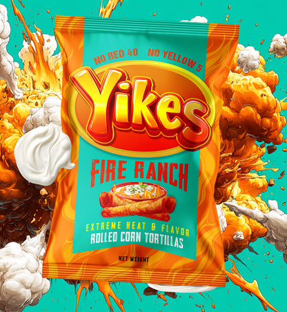 Yikes Fire Ranch – Spicy Ranch Snack, 4oz Bag