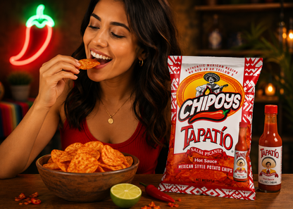 Chipoys Tapatío Mexican Style Potato Chips, 2.5oz (5-Pack)