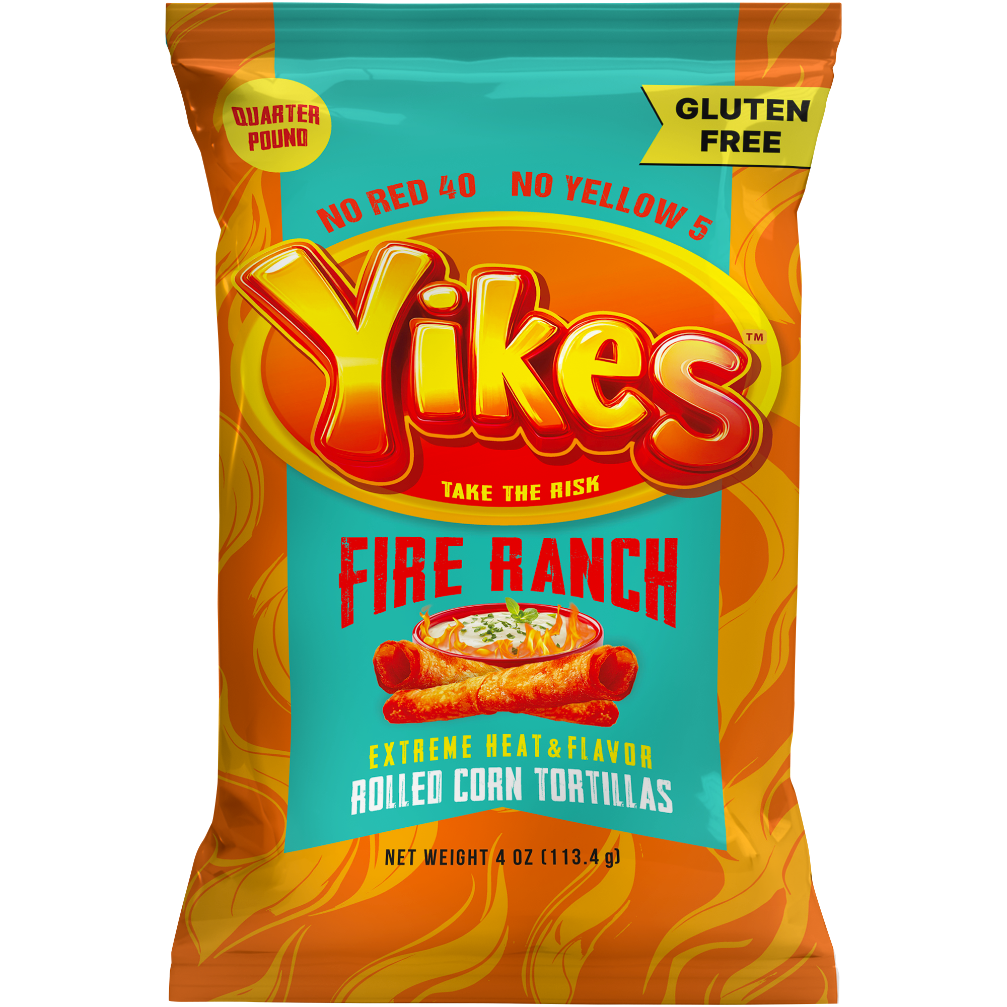 Yikes Fire Ranch – Spicy Ranch Snack, 4oz Bag